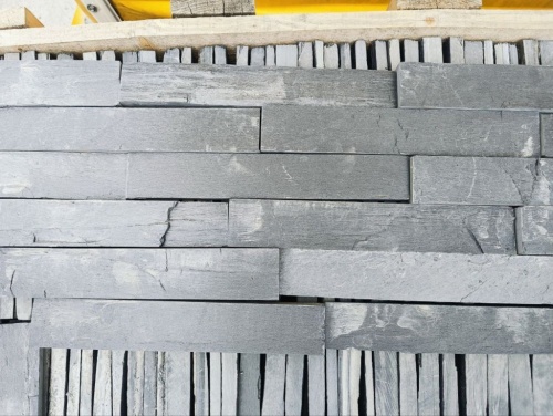 Плитка чёрная из натурального камня фасадная 30 см * 5 см, толщина 7 мм -30 мм купить в Краснозаводске