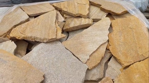 Плитняк златолит жёлтый для цоколя купить в Краснозаводске