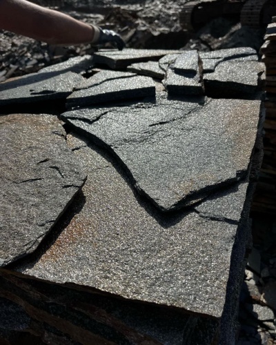 Плитняк златолит серебристый для фасада купить в Краснозаводске